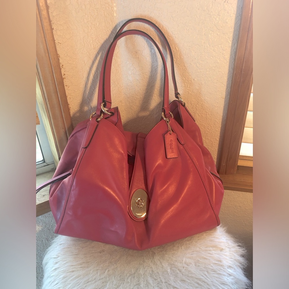 Coach Tote - Pink w/ Gold Hardware